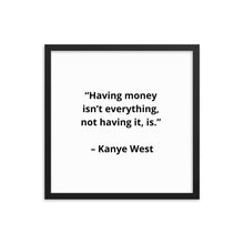 Load image into Gallery viewer, Kanye West Framed Poster
