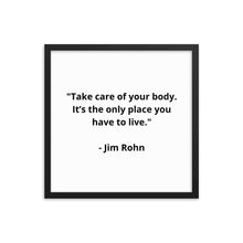 Load image into Gallery viewer, Jim Rohn Framed Poster
