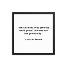 Load image into Gallery viewer, Mother Teresa Framed Poster
