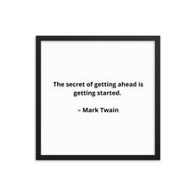 Load image into Gallery viewer, Mark Twain Inspirational Framed Poster

