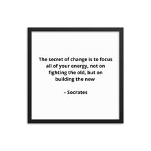 Load image into Gallery viewer, Socrates Inspirational Framed Poster
