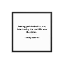 Load image into Gallery viewer, Tony Robbins Inspirational Framed Poster
