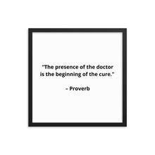 Load image into Gallery viewer, Proverb Doctor Framed Poster
