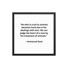 Load image into Gallery viewer, Pets Immanuel Kant Framed Poster
