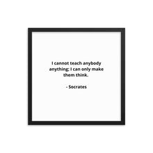 Load image into Gallery viewer, Teachers Socrates Framed Poster
