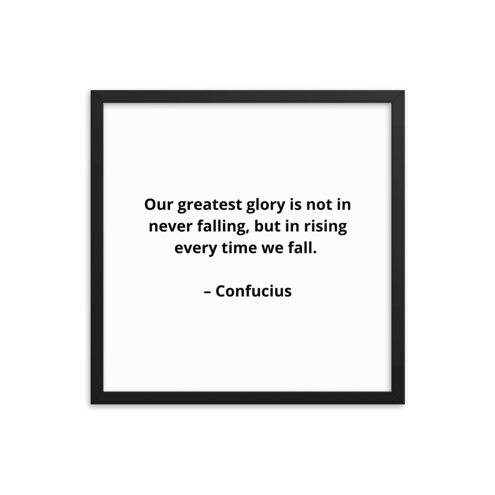 Spiritual Confucius Framed Poster