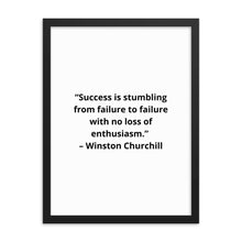 Load image into Gallery viewer, Winston Churchill 2 Framed Poster
