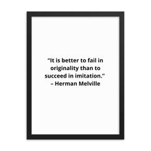 Load image into Gallery viewer, Herman Melville Framed Poster
