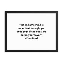 Load image into Gallery viewer, Elon Musk Framed Poster
