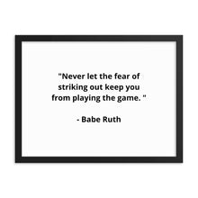 Load image into Gallery viewer, Babe Ruth Framed Poster
