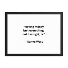 Load image into Gallery viewer, Kanye West Framed Poster
