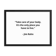 Load image into Gallery viewer, Jim Rohn Framed Poster
