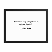 Load image into Gallery viewer, Mark Twain Inspirational Framed Poster
