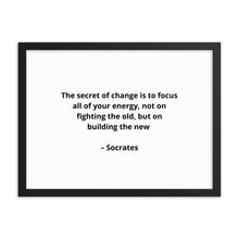 Load image into Gallery viewer, Socrates Inspirational Framed Poster
