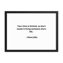 Load image into Gallery viewer, Steve Jobs Inspirational Framed Poster
