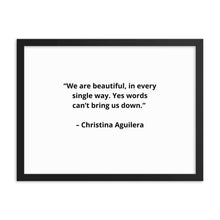 Load image into Gallery viewer, Music Christina Aguilera Framed Poster
