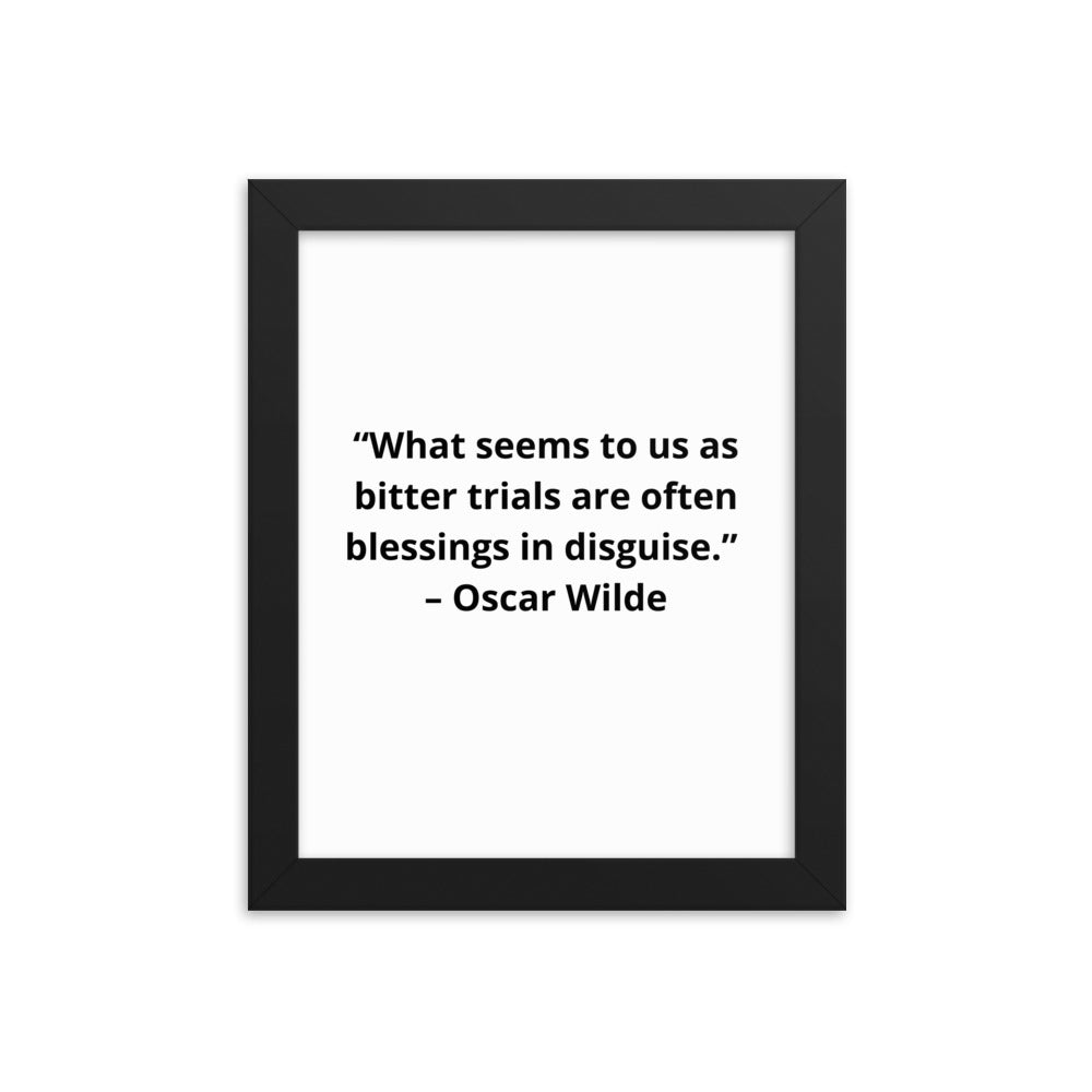 Oscar Wilde Framed Poster