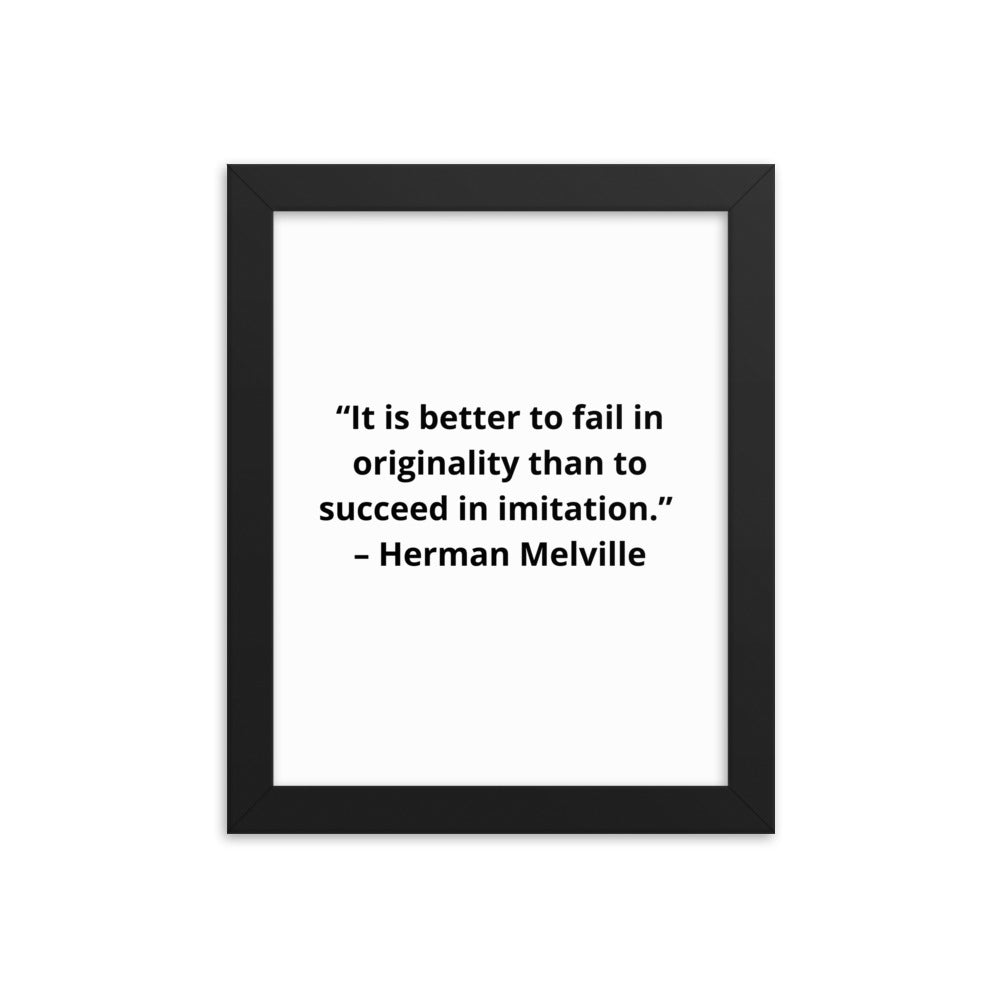 Herman Melville Framed Poster