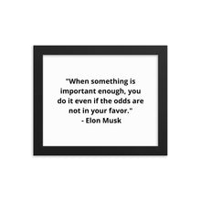 Load image into Gallery viewer, Elon Musk Framed Poster
