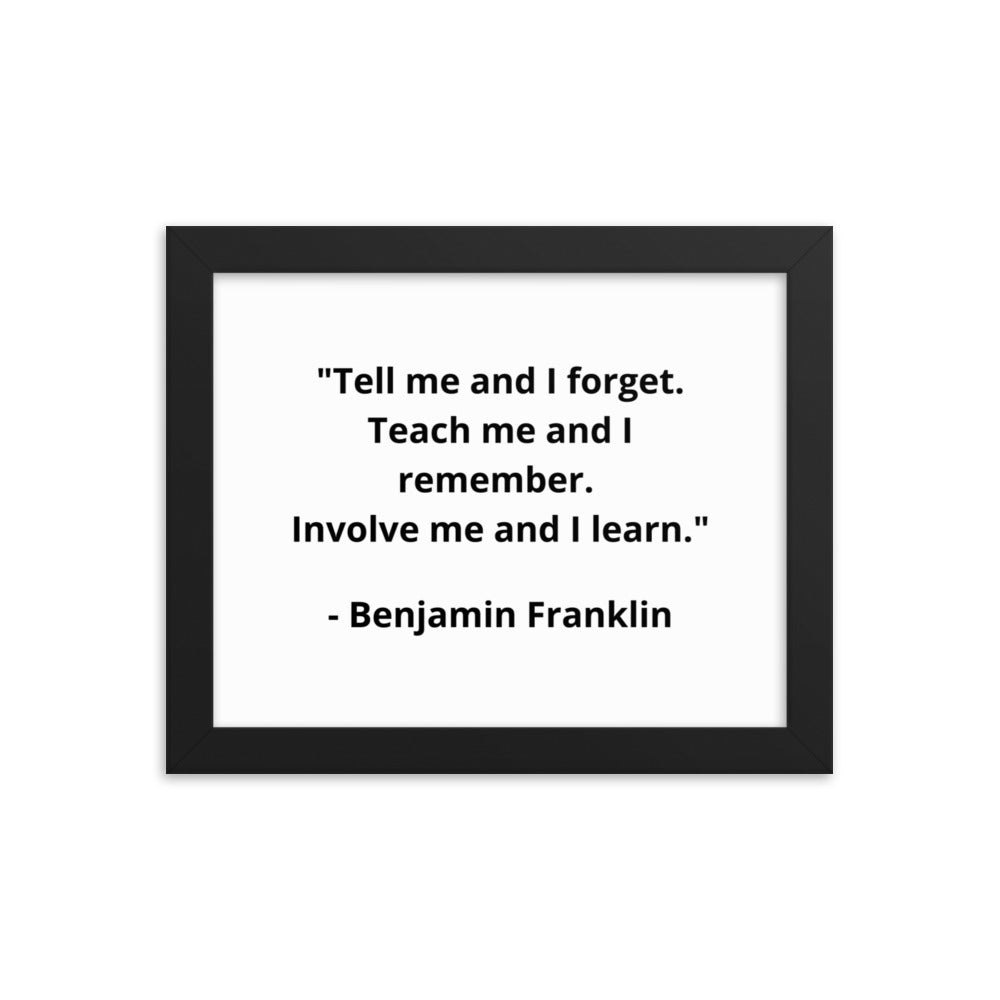 Benjamin Franklin Framed Poster