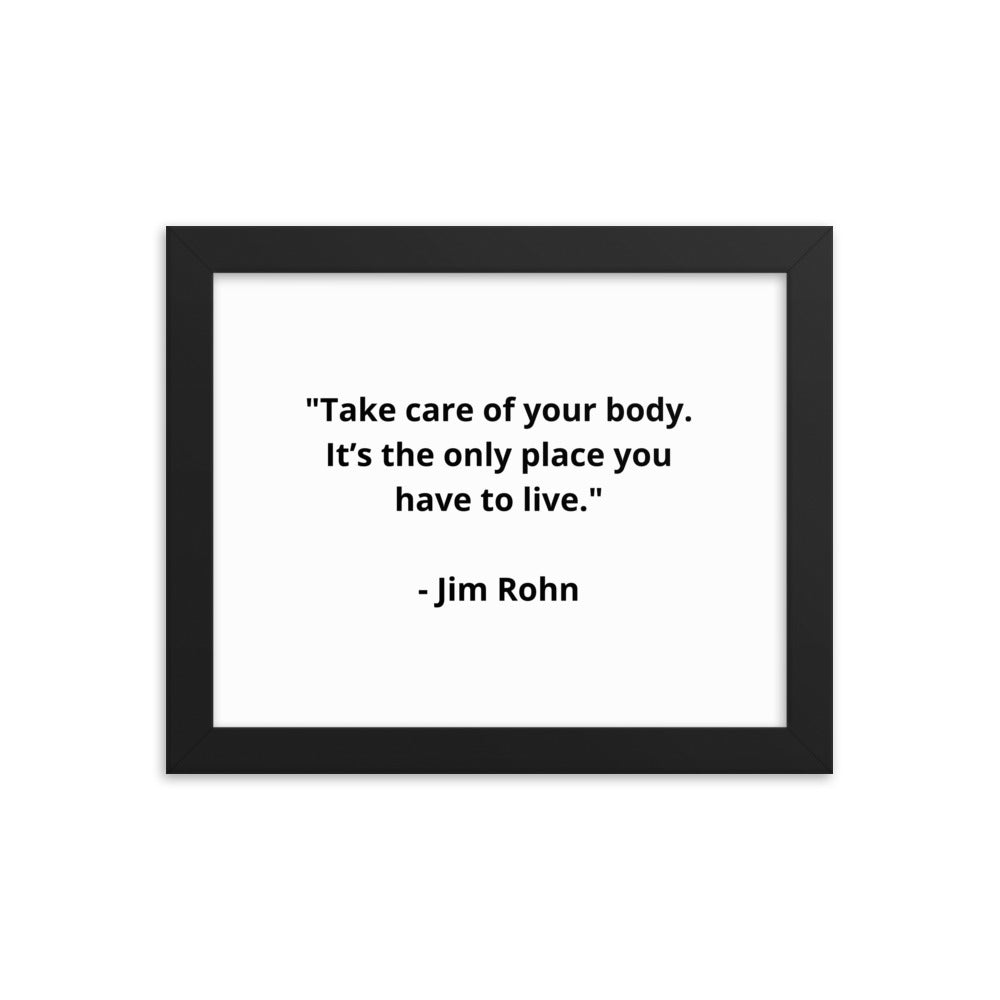 Jim Rohn Framed Poster