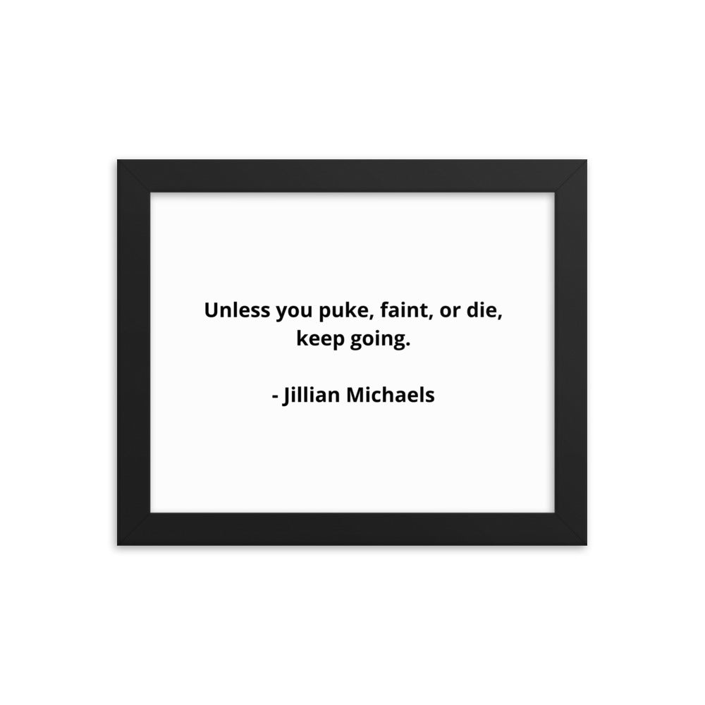 Jillian Michaels Framed Poster