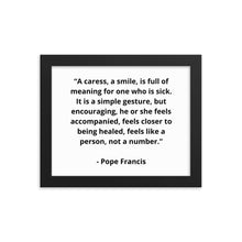 Load image into Gallery viewer, Pope Francis Framed Poster
