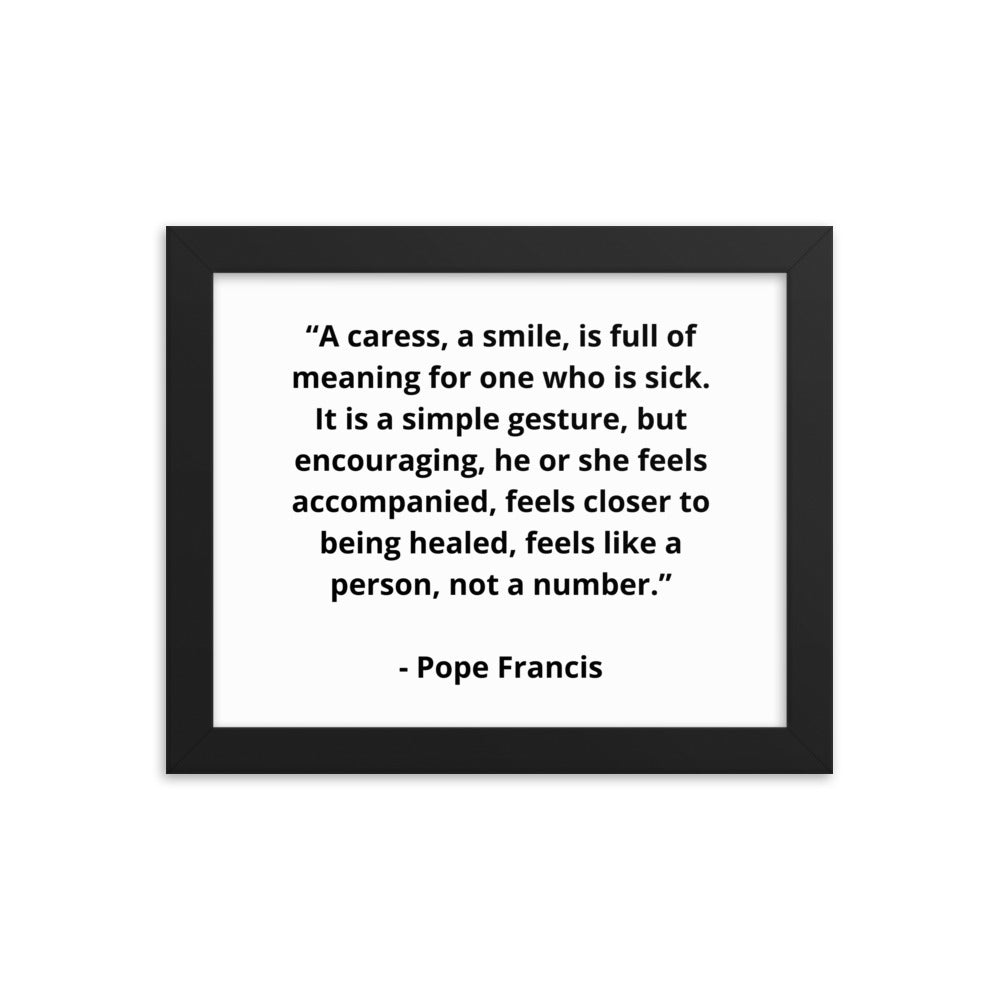 Pope Francis Framed Poster