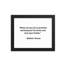 Load image into Gallery viewer, Mother Teresa Framed Poster
