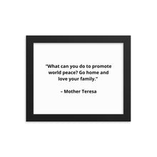 Load image into Gallery viewer, Mother Teresa Framed Poster
