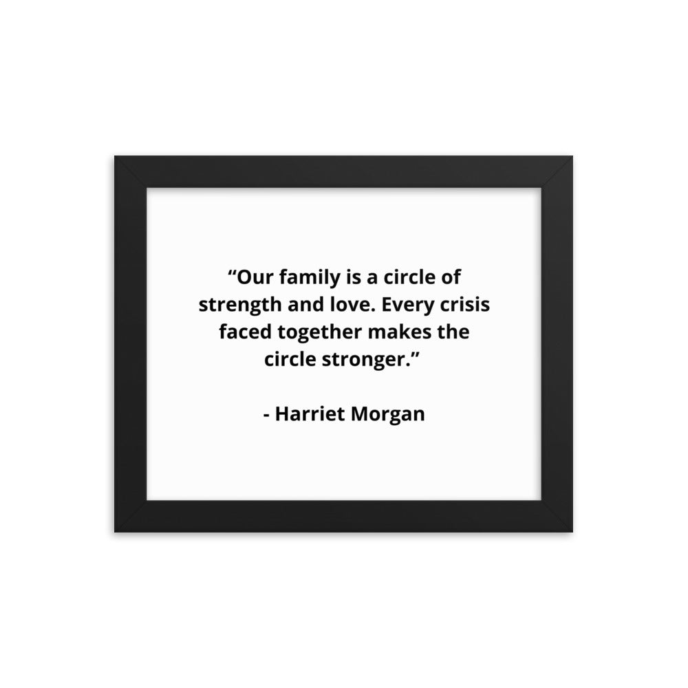 Harriet Morgan Family Framed Poster