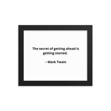 Load image into Gallery viewer, Mark Twain Inspirational Framed Poster
