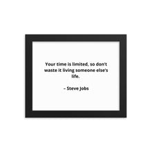 Load image into Gallery viewer, Steve Jobs Inspirational Framed Poster

