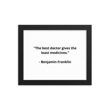 Load image into Gallery viewer, Benjamin Franklin Doctor Framed Poster
