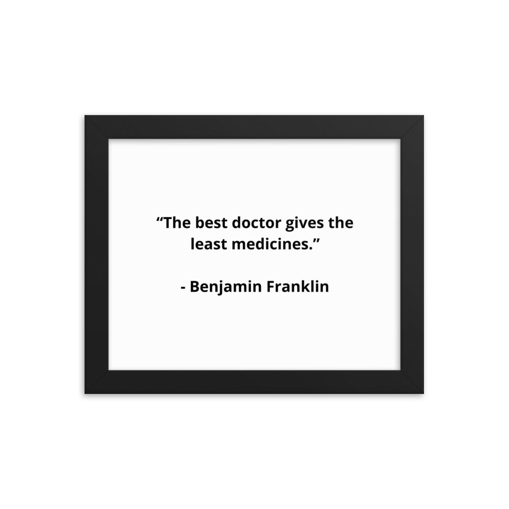 Benjamin Franklin Doctor Framed Poster