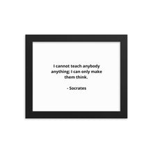 Load image into Gallery viewer, Teachers Socrates Framed Poster
