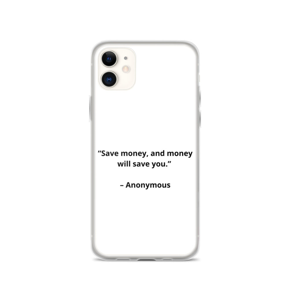 Anonymous Save Money iPhone Case