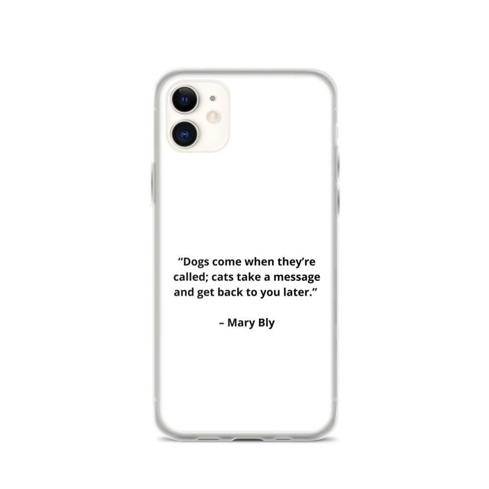 Mary Bly Dog/Cat Love iPhone Case