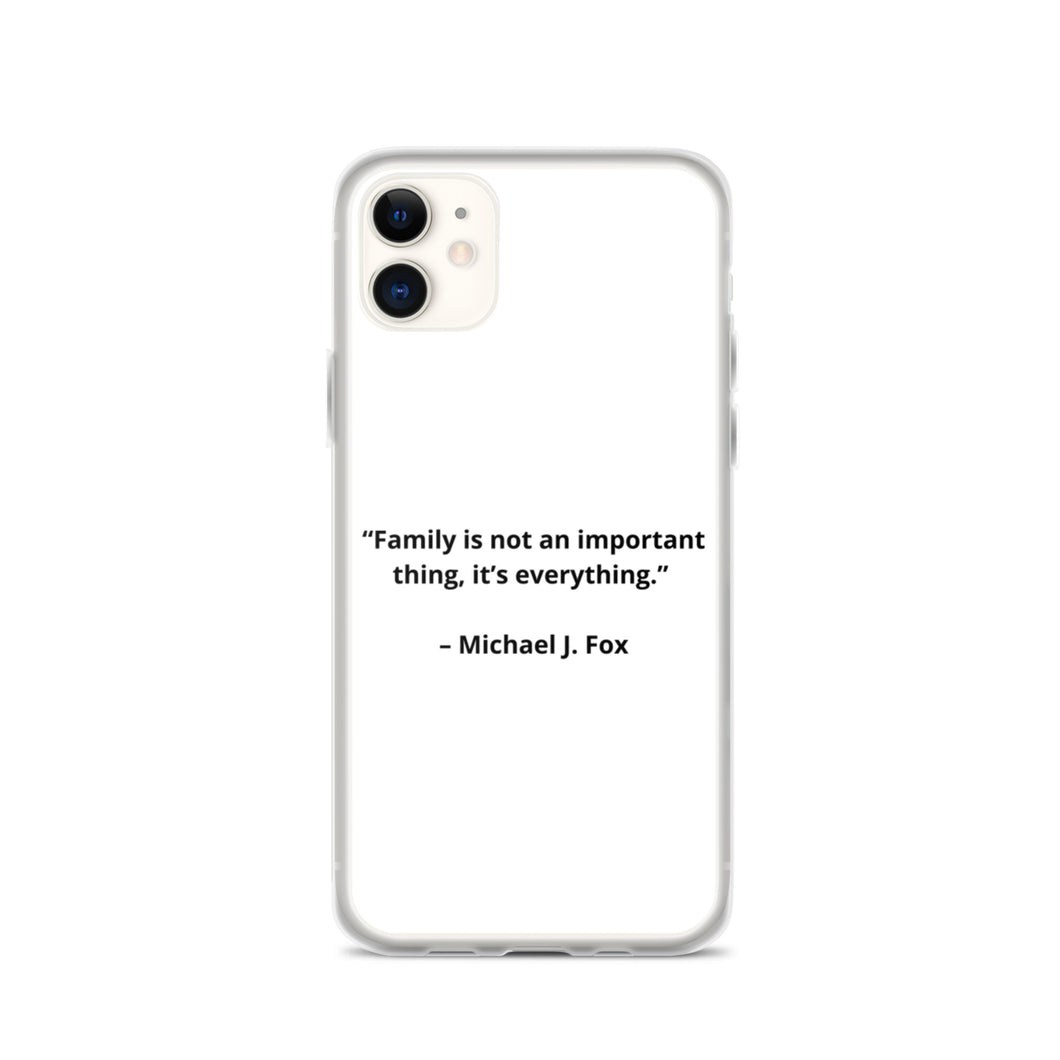 Michael J. Fox Family iPhone Case