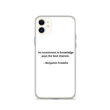 Load image into Gallery viewer, Benjamin Franklin Inspirational iPhone Case
