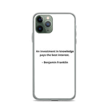 Load image into Gallery viewer, Benjamin Franklin Inspirational iPhone Case
