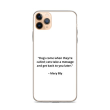 Load image into Gallery viewer, Mary Bly Dog/Cat Love iPhone Case
