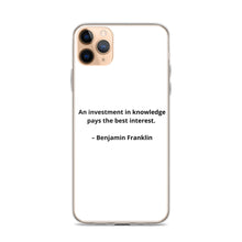 Load image into Gallery viewer, Benjamin Franklin Inspirational iPhone Case
