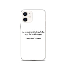 Load image into Gallery viewer, Benjamin Franklin Inspirational iPhone Case
