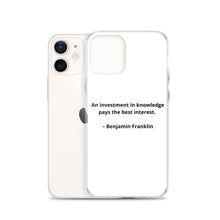 Load image into Gallery viewer, Benjamin Franklin Inspirational iPhone Case
