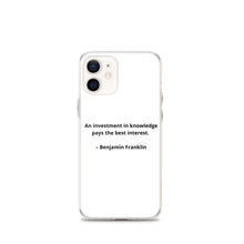 Load image into Gallery viewer, Benjamin Franklin Inspirational iPhone Case
