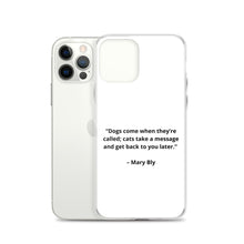 Load image into Gallery viewer, Mary Bly Dog/Cat Love iPhone Case
