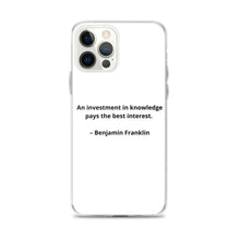 Load image into Gallery viewer, Benjamin Franklin Inspirational iPhone Case
