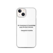 Load image into Gallery viewer, Benjamin Franklin Inspirational iPhone Case
