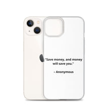 Load image into Gallery viewer, Anonymous Save Money iPhone Case
